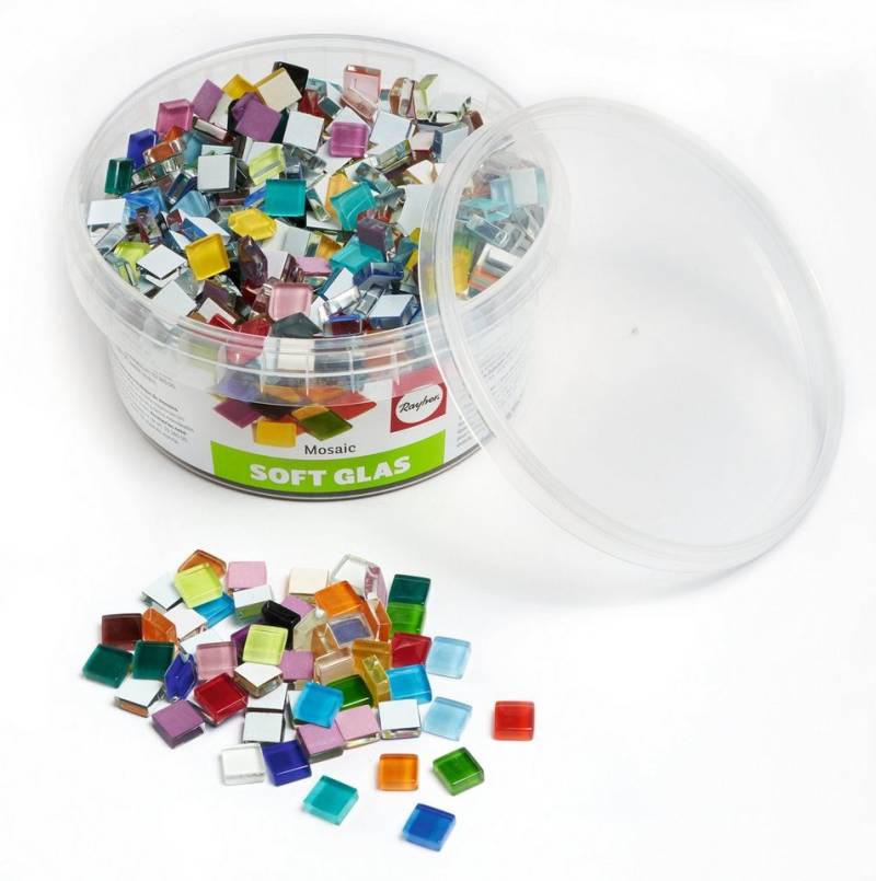 Rayher Dekoobjekt Glas- Mosaiksteine (525 St), 525 Stück von Rayher