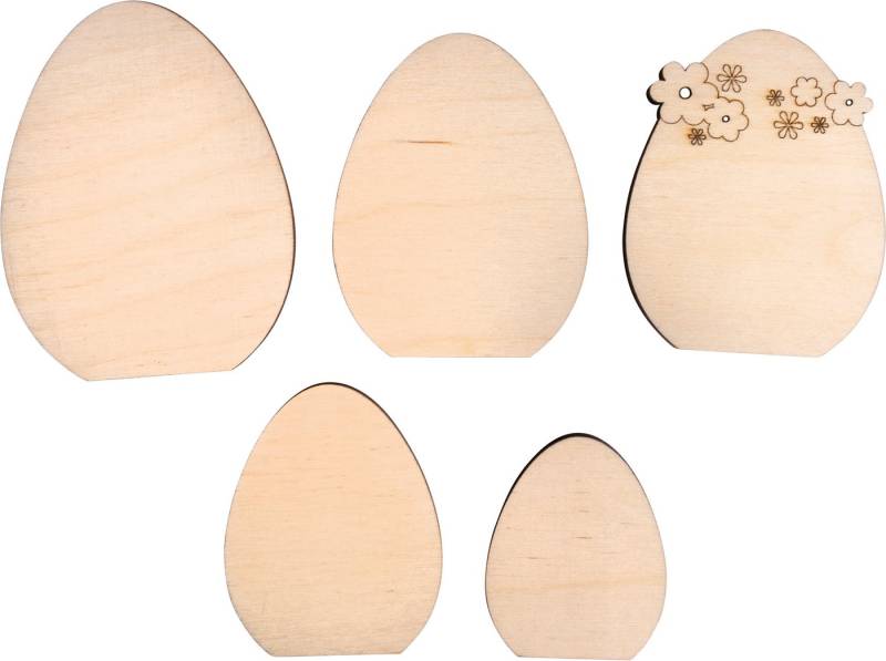Rayher Dekoobjekt Holz Dekoelemente (5 St), Set von Rayher