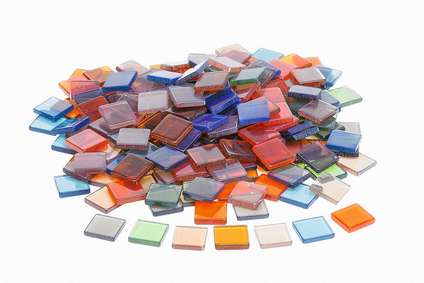Rayher Dekoobjekt Mosaik Acrylglassteine Quadratisch (205 St), 205 Stück von Rayher