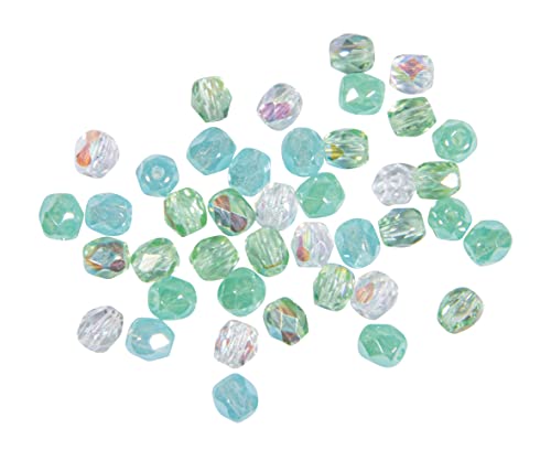 Rayher Glas-Schliffperlen, 4 mm ø, meergrün, Dose 100 Stück, Glasschliffperlen, Farbmischung mintgrün/aqua Mix, 14200410 Rayher Glas-Schliffperlen, 4 mm ø, meergrün, Dose 100 Stück, Glasschliffperlen, Farbmischung mintgrün/aqua Mix, 14200410 von Rayher