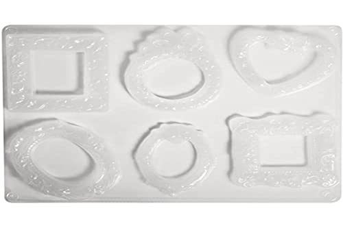Rayher Hobby 36008000 Gießform Bilderrahmen, 6 Motive, 6,5-8 cm, Größe 23,2 x 18,3 cm Rayher Hobby 36008000 Gießform Bilderrahmen, 6 Motive, 6,5-8 cm, Größe 23,2 x 18,3 cm von Rayher