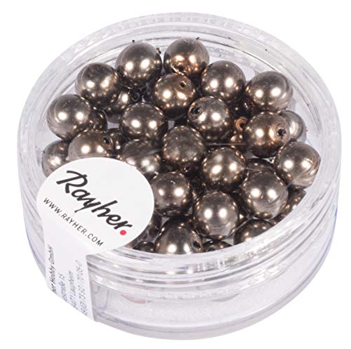Rayher Hobby Rayher 14401509 Renaissance Glaswachsperlen, 6mm Ø, taupe, Dose 45Stück Rayher Hobby Rayher 14401509 Renaissance Glaswachsperlen, 6mm Ø, taupe, Dose 45Stück von Rayher