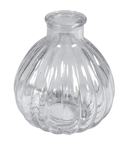 Rayher Hobby Rayher 46190000 Set Mini-Vasen bauchig, gerillt, 7cm Ø, sortiert, 8cm, 100ml, 2Stück von Rayher