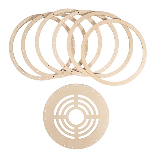 Rayher Lampenschirm Gestell, Holz-Ringe-Set für Lampenschirm, FSC zertifiziert, 17 cm ø, für Steh- oder Hängelampe, zum Umwickeln mit Garnen, getrockneten Naturseilen, Bast etc., 23105505 Rayher Lampenschirm Gestell, Holz-Ringe-Set für Lampenschirm, FSC zertifiziert, 17 cm ø, für Steh- oder Hängelampe, zum Umwickeln mit Garnen, getrockneten Naturseilen, Bast etc., 23105505 von Rayher