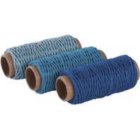 Rayher Kordeln 1 mm x 12 m blau Töne von Rayher