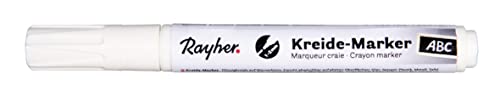 Rayher Kreide-Marker, weiß, Rundspitze 1-2 mm, dünner Kreidestift, hält auf Glas, Fenster, Spiegel, satte, deckende Farbe, 35046102 Rayher Kreide-Marker, weiß, Rundspitze 1-2 mm, dünner Kreidestift, hält auf Glas, Fenster, Spiegel, satte, deckende Farbe, 35046102 von Rayher