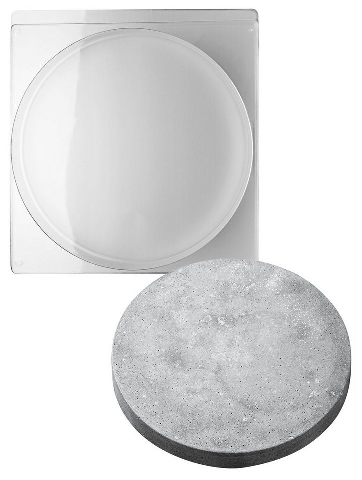 Rayher Modellierwerkzeug Gießform Kreis, für Beton oder sonstige Kreativmasse von Rayher