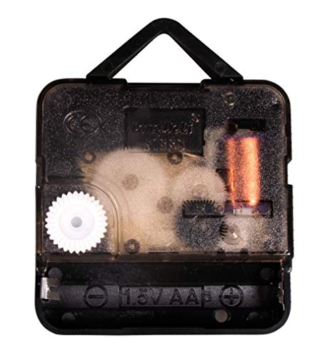 Rayher Quarz-Uhrwerk, batteriebetrieben, Achsenhöhe 12 mm, montiert, geeignet für eine Plattenstärke bis max. 7 mm, Uhrwerk für Wanduhr, 69236000 Rayher Quarz-Uhrwerk, batteriebetrieben, Achsenhöhe 12 mm, montiert, geeignet für eine Plattenstärke bis max. 7 mm, Uhrwerk für Wanduhr, 69236000 von Rayher