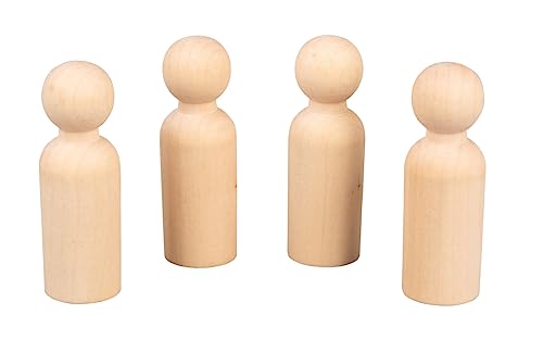 Rayher Figurenkegel Rohholz, FSC zertifiziert, 7,7 cm, 2,4 cm ø, 4 Stück, Holzkegel, Holzfiguren zum Bemalen, Krippenfiguren mini Holz, Spielfiguren Holz, 64536505, Natur Rayher Figurenkegel Rohholz, FSC zertifiziert, 7,7 cm, 2,4 cm ø, 4 Stück, Holzkegel, Holzfiguren zum Bemalen, Krippenfiguren mini Holz, Spielfiguren Holz, 64536505, Natur von Rayher