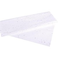 Rayher Seidenpapier 50 cm  x 75 cm glitter weiß von Rayher