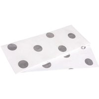 Rayher Seidenpapier 50 cm  x 75 cm weiß/silber von Rayher