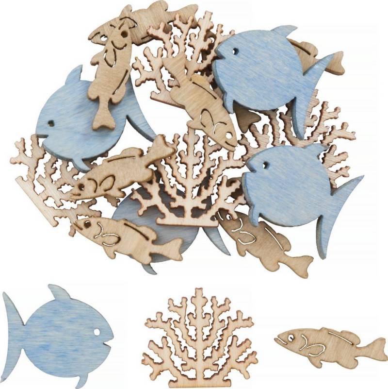 Rayher Streudeko Fisch und Koralle Koffi, 2cm, 20 Stück von Rayher