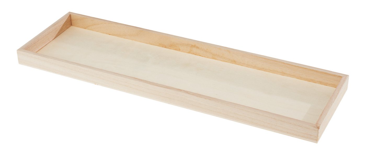 Rayher Tablett, Holz, 45 cm x 2,3 cm x 13,2 cm von Rayher