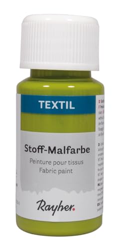 Rayher Textil Stoffmalfarbe, apfelgrün, Flasche 50ml, 35062416 Rayher Textil Stoffmalfarbe, apfelgrün, Flasche 50ml, 35062416 von Rayher