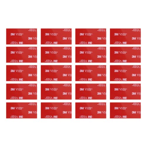 VHB Doppelseitige Klebepads 20 Stück, Klebepads Doppelseitig Doppelseitiges Klebeband Extra Stark Wasserdichtes Montageband, Klebrig Klebstoff für Auto Büro (25 mm x 50 mm) VHB Doppelseitige Klebepads 20 Stück, Klebepads Doppelseitig Doppelseitiges Klebeband Extra Stark Wasserdichtes Montageband, Klebrig Klebstoff für Auto Büro (25 mm x 50 mm) von Raykce
