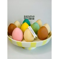 Kerze Osterei Rillen von Raymisinterior