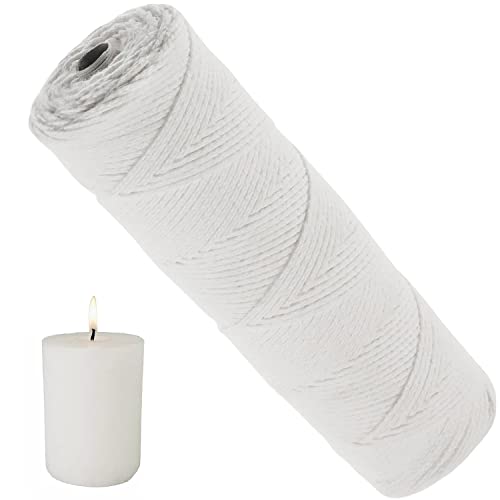 Rayong Kerzendocht 150 m Kerzendochte Baumwolle, Dochte für Kerzen, Selber Machen Docht, kerzen Docht Candle Wick Roll für Kerzenherstellung, Kerze DIY, Öllampen von Rayong