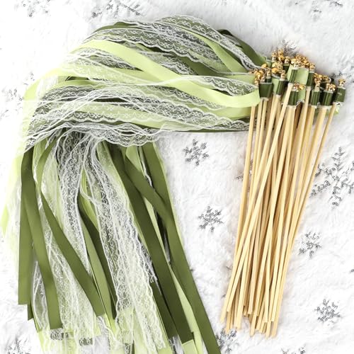 Wedding Wands 30 Stück Zauberstäbe Hochzeit Luftschlangen,Hochzeit Stäbe mit Glöckchen,Romantic Seidenfeenstab für Hochzeiten Geburtstage Partys Feiertagsfeiern Verwendet Weihnachten- Wedding Wands 30 Stück Zauberstäbe Hochzeit Luftschlangen,Hochzeit Stäbe mit Glöckchen,Romantic Seidenfeenstab für Hochzeiten Geburtstage Partys Feiertagsfeiern Verwendet Weihnachten- von Rayong