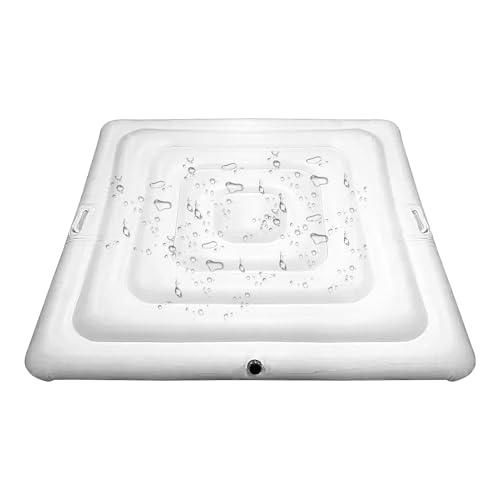 Raypontia 135cm Abdeckung, Thermoabdeckung, Aufblasbare Abdeckung, Quadratische Thermisch Isolierte Spa-Abdeckung Für Terrasse Innenbereich Wintergebrauch von Raypontia