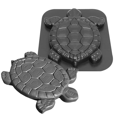 Raypontia Betonform,Trittsteinformen aus Beton in Schildkrötenform | Bastelprojekte mit Schildkrötenformen Pflasterzubehör für Gehweg Gartenweg Terrasse Rasen Park und von Raypontia