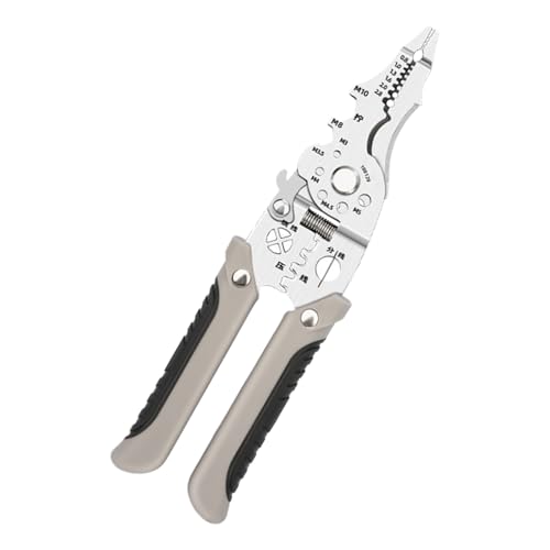 Raypontia Faltbare Drahtstripper, faltbare Crimper und Stripper,18-in-1-faltbarer multifunktionaler Drahtkabelschneider und Crimp-Werkzeug - Automatische elektrische Kabel-Stripperinnen mit nicht von Raypontia