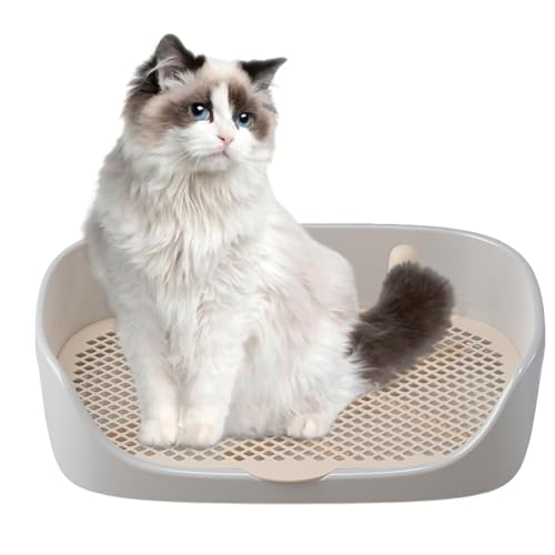 Raypontia Oben Offene Katzentoilette, Hundetraining Toilettentablett, Welpentrainings Töpfchentablett, Pee Pad Halter Töpfchentablett, Hundetrainingstoilette Für Welpen Und Kleine Hunde von Raypontia