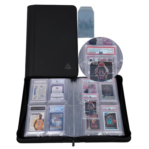 Rayvol PSA-Größe Kartenbinder für 40 Platten - Abgestufter Kartenhalter Mit 4 Taschen, Aufbewahrungsalbum, Inklusive 40 PSA-Hüllen von Rayvol