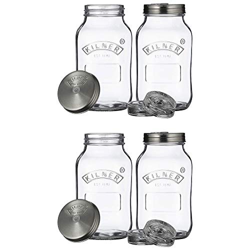 Kilner Gärglas Set 2 Stück 1 Liter transparent (2 Stück) von Rayware