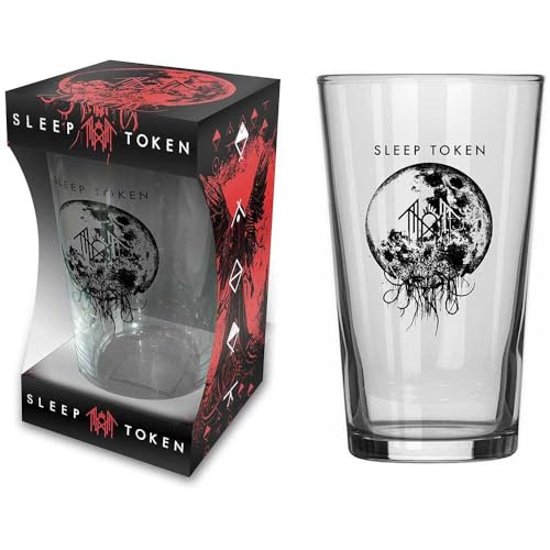 Razamataz Sleep Token Take Me Back To Eden Unisex Bierglas klar Glas 0,5 l Band-Merch, Bands von Razamataz