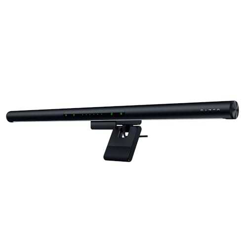 Razer Aether Monitor Light Bar - Computer Monitor Lampe mit Gaming RGB Beleuchtung (Light Bar mit Touch Control, USB Bildschirmlampe mit einstellbarer Farbtemperatur und Helligkeit) Schwarz von Razer