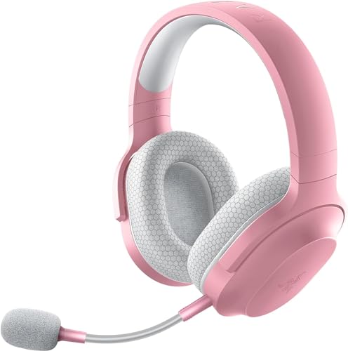 Razer Barracuda X - Kabelloses Multiplattform-Headset für Gaming und Mobile Geräte (SmartSwitch Dual Wireless, TriForce 40mm, Mikrofon mit Nierencharakteristik, 50h Akku, USB-C) Quartz Pink von Razer