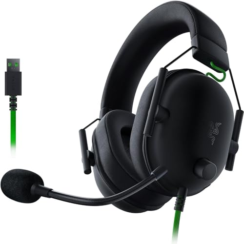 Razer BlackShark V2 X USB - Kabelgebundenes Esports-Headset (Triforce 50mm Treiber, Geräuschunterdrückung, 240g Ultraleichte Bauweise, Memory Foam Polster, 7.1 Surround Sound) Schwarz von Razer