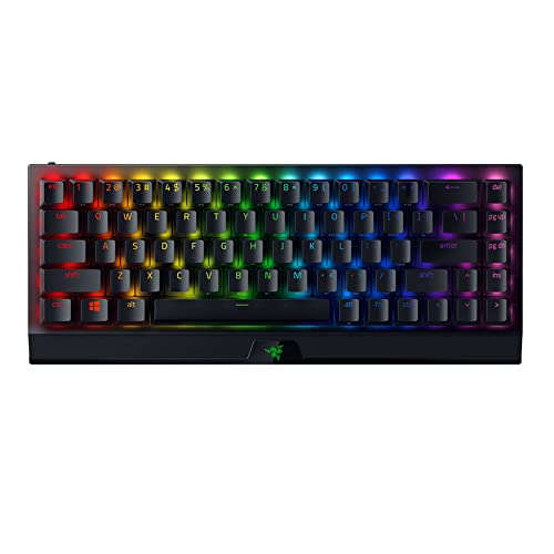 Razer BlackWidow V3 Mini HyperSpeed (Yellow Switch) - 65% Kompakte Gaming Tastatur mit mechanischen Schaltern (Linear & klickend, RGB Chroma Beleuchtung) QWERTY | US-Layout, Schwarz von Razer