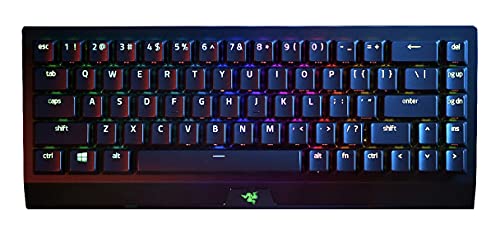 Razer BlackWidow V3 Mini HyperSpeed (Yellow Switch) - Kabellose 65% Mechanische Gaming Tastatur (Geräuschlose Mechanische Switches, Bluetooth, USB-C) QWERTZ DE-Layout | Schwarz von Razer