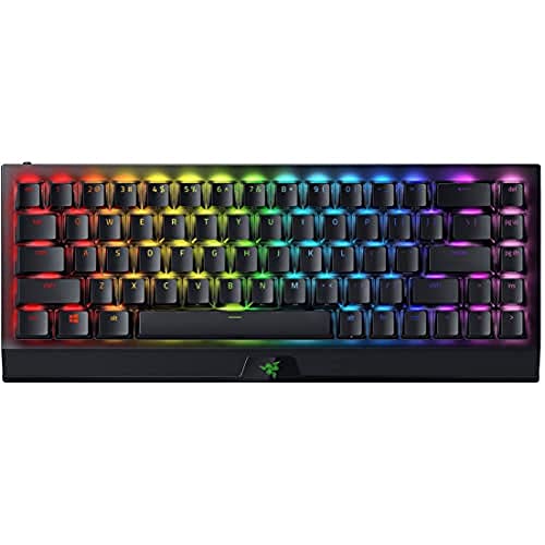 Razer BlackWidow V3 Mini HyperSpeed (Yellow Switch) - 65% Kompakte Gaming Tastatur mit Phantom Pudding Tastenkappen (Linear & klickend, RGB Chroma Beleuchtung) QWERTY | US-Layout, Phantom Edition von Razer