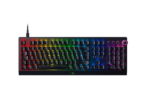 Razer BlackWidow V3 Pro (Green Switch) - Kabellose Mechanische Gaming Tastatur (Klickende Mechanische Switches, RGB Chroma, Handballenauflage, Bluetooth, USB-C) QWERTZ DE-Layout | Schwarz von Razer