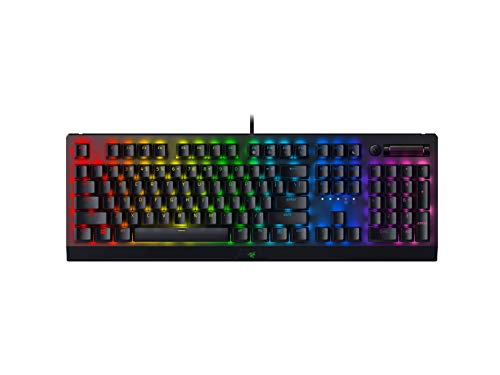 Razer BlackWidow V4 X Gaming-Tastatur Chroma RGB (gelbe mechanische Schalter, 6 spezielle ABS-Makro-Tasten mit doppelter Injektion), ES-Layout, Schwarz von Razer