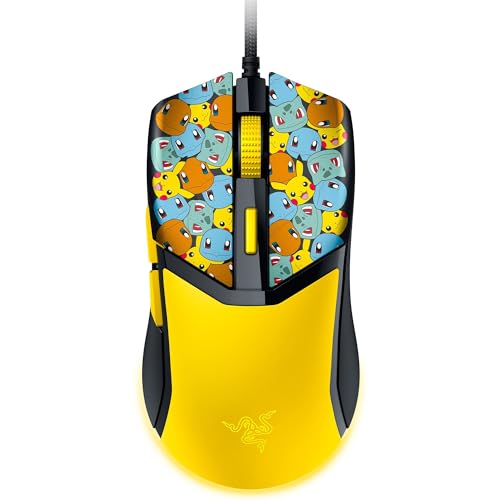 Razer Cobra Pokémon Edition - Leichte kabelgebundene Gaming-Maus - 8500 DPI Sensor - 58g - optische Mausschalter 3th Gen - Chroma-Beleuchtung mit Gradient Underglow - Speedflex-Kabel | Pokémon Kanto Razer Cobra Pokémon Edition - Leichte kabelgebundene Gaming-Maus - 8500 DPI Sensor - 58g - optische Mausschalter 3th Gen - Chroma-Beleuchtung mit Gradient Underglow - Speedflex-Kabel | Pokémon Kanto von Razer