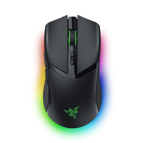 Razer Cobra Pro - Individuell anpassbare kabellose Gaming-Maus Chroma RGB (10 Anpassbare Tasten, Chroma-Beleuchtung mit 11 Zonen, Optischer Focus Pro Sensor mit 30K) Schwarz von Razer