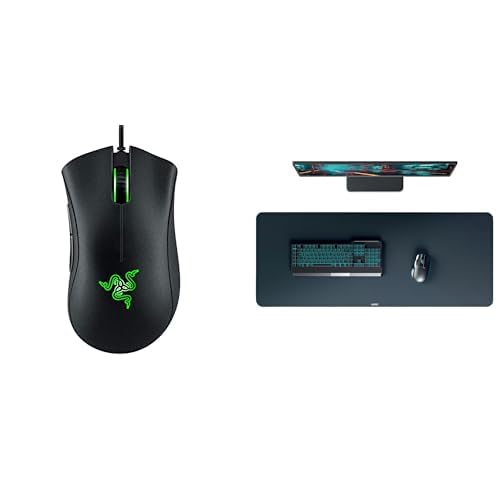 Razer DeathAdder Essential (2021) + Leitz Extra-Großes Gaming Mauspad von Razer