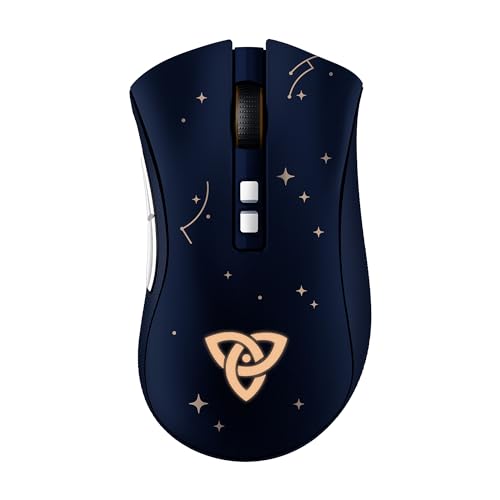 Razer DeathAdder V2 Pro - Ergonomische Wireless Gaming Maus (HyperSpeed Wireless, Optische Schalter der 2. Gen, Optischer Fokus + 20K Sensor, Speedflex-Kabel, 88g Ergonomische Form) Genshin Impact von Razer