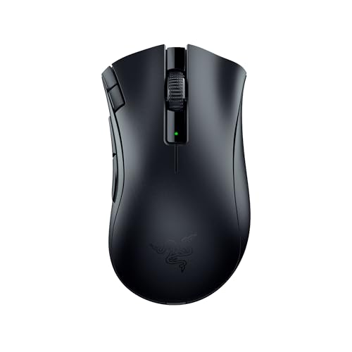 Razer DeathAdder V2 X Hyperspeed: Preisgekröntes ergonomisches Design – ultraschnelle Hyperspeed Wireless 235 Stunden Akkulaufzeit 7 programmierbare Tasten Gen 2 mechanische Schalter 5G 14K DPI von Razer