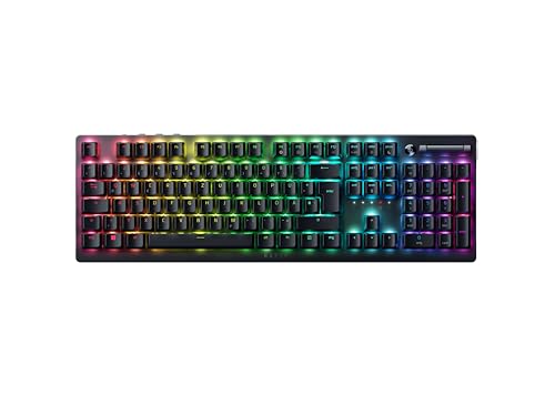 Razer DeathStalker V2 Pro (Red Switch) - Kabellose Optische Low-Profile-Gaming-Tastatur (Lineare Optische Switches, HyperSpeed Wireless, Bluetooth 5.0) QWERTZ DE-Layout | Schwarz von Razer