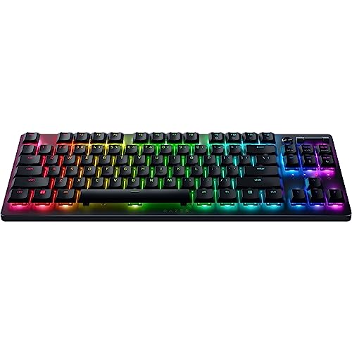 Razer DeathStalker V2 Pro Tenkeyless (Red Switch) - Kabellose Optische Low-Profile-Gaming-Tastatur (Lineare Optische Switches, HyperSpeed Wireless, Bluetooth 5.0) QWERTY US-Layout | Schwarz von Razer