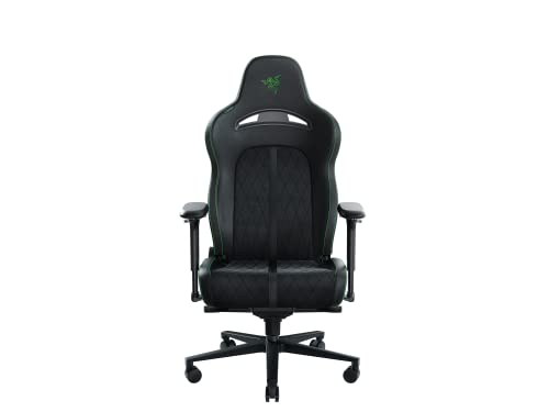 Razer Enki Pro - Gaming-Stuhl mit nachhaltigem Alcantara Leather für Sitzkomfort den ganzen Tag (Integr. Lordosenbogen, Reaktive Sitzneigung, gepolsterte Rückenlehne) Schwarz von Razer