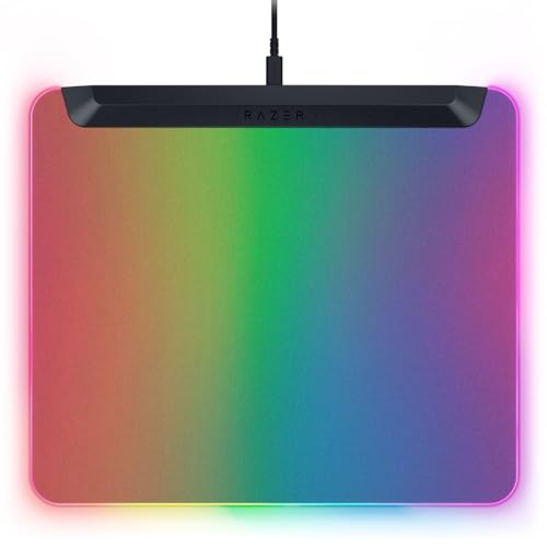 Razer Firefly V2 Pro - RGB-hintergrundbeleuchtete Gaming-Mausmatte - integrierter USB-Anschluss (15-Zonen-LED-Beleuchtung, mikrogeätzte Oberfläche für optimales Tracking, USB-C Kabel) Schwarz von Razer