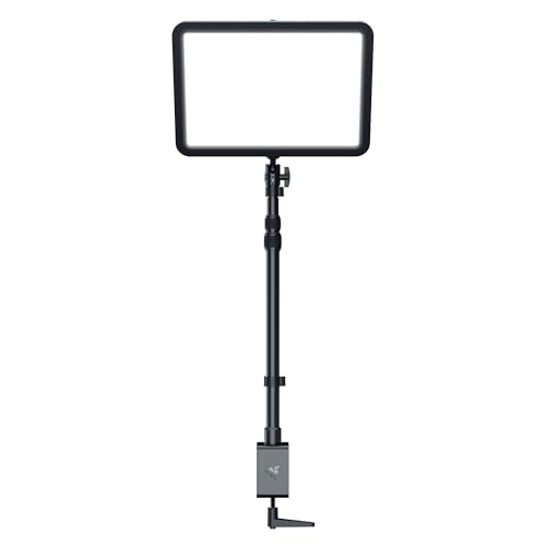 Razer Key Light Chroma - RGB Key Light für Streaming (Komplettlösung für Streaming-Beleuchtung, Individuell anpassbares Lichtspektrum, Interaktive Beleuchtung, WLAN und Bluetooth) Schwarz von Razer