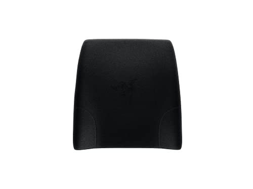 Razer Lumbar Cushion - Ergonomischer Halt für Gaming Stühle mit perfekter Haltung (Ausgeformt für die Lendenlordose, Füllung aus Memory-Schaumstoff, Hülle aus weichem Samt) Schwarz von Razer