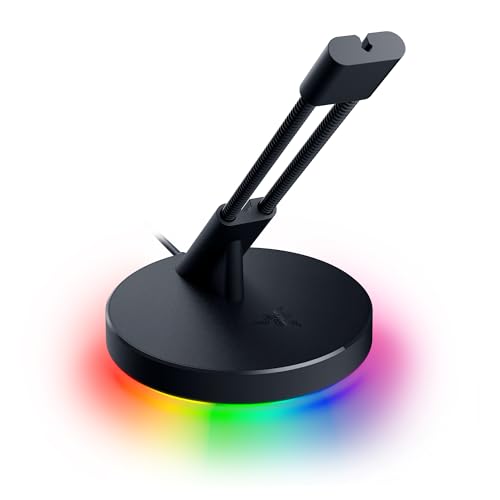 Razer Mouse Bungee V3 Chroma - Mauskabel-Halter mit RGB-Beleuchtung (Federarm mit Kabel-Clip, schwere rutschfeste Basis, Kabel-Management) Schwarz von Razer