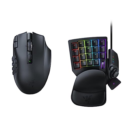 Razer Naga V2 HyperSpeed - Ergonomische Kabellose MMO Gaming Maus & Tartarus V2 - Gaming Keypad Razer Naga V2 HyperSpeed - Ergonomische Kabellose MMO Gaming Maus & Tartarus V2 - Gaming Keypad von Razer